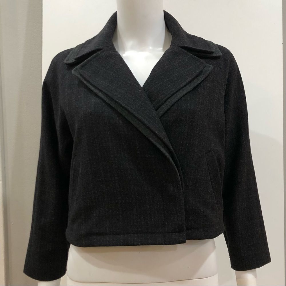 TIBI Coat Jacket, Gray, Size 0